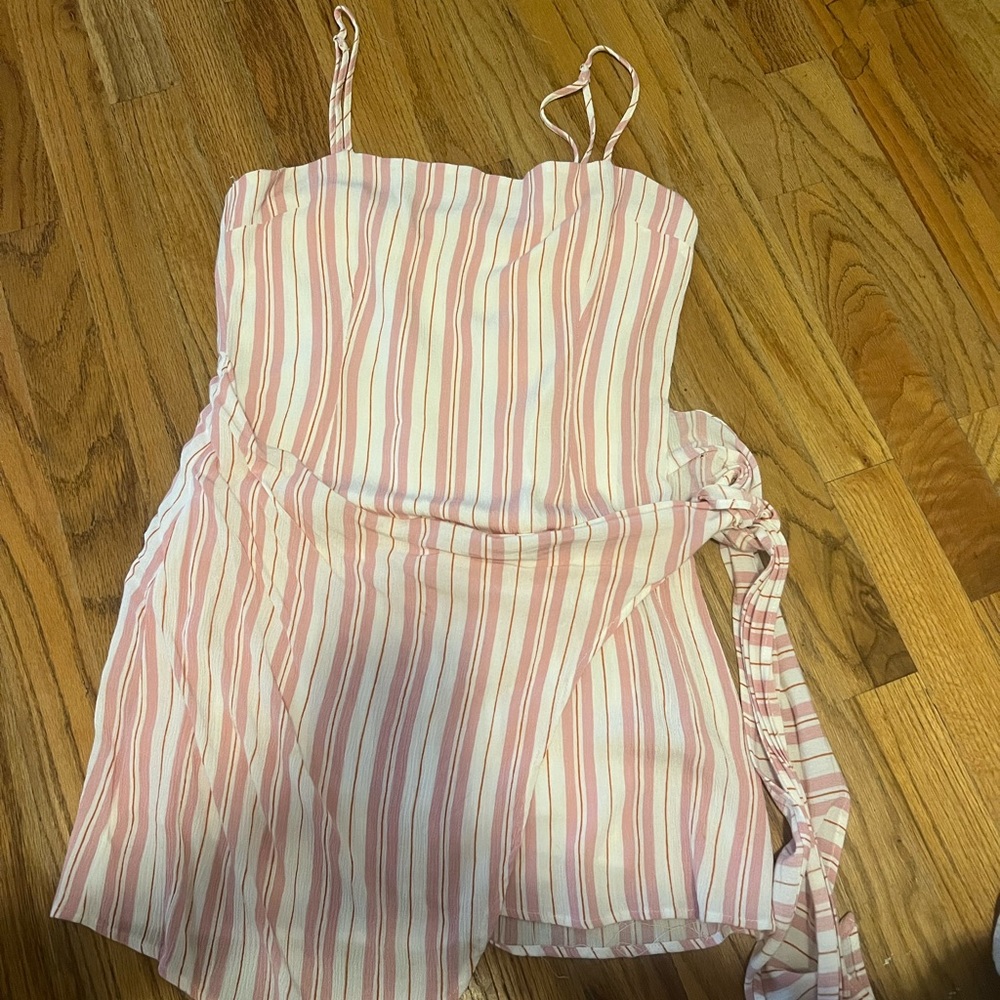 Impeccable Pig- Pink and white striped dress, perfect condition, size S